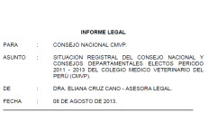 Informe Legal situación Registral CN – CMVP