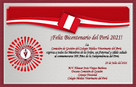 ¡Feliz Bicentenario del Perú 2021!